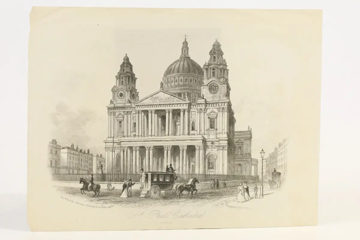 STORBRITANNIEN, LONDON. J. NEWMAN, GRAVÖR OCH UTGIVARE. ”ST. PAUL’S