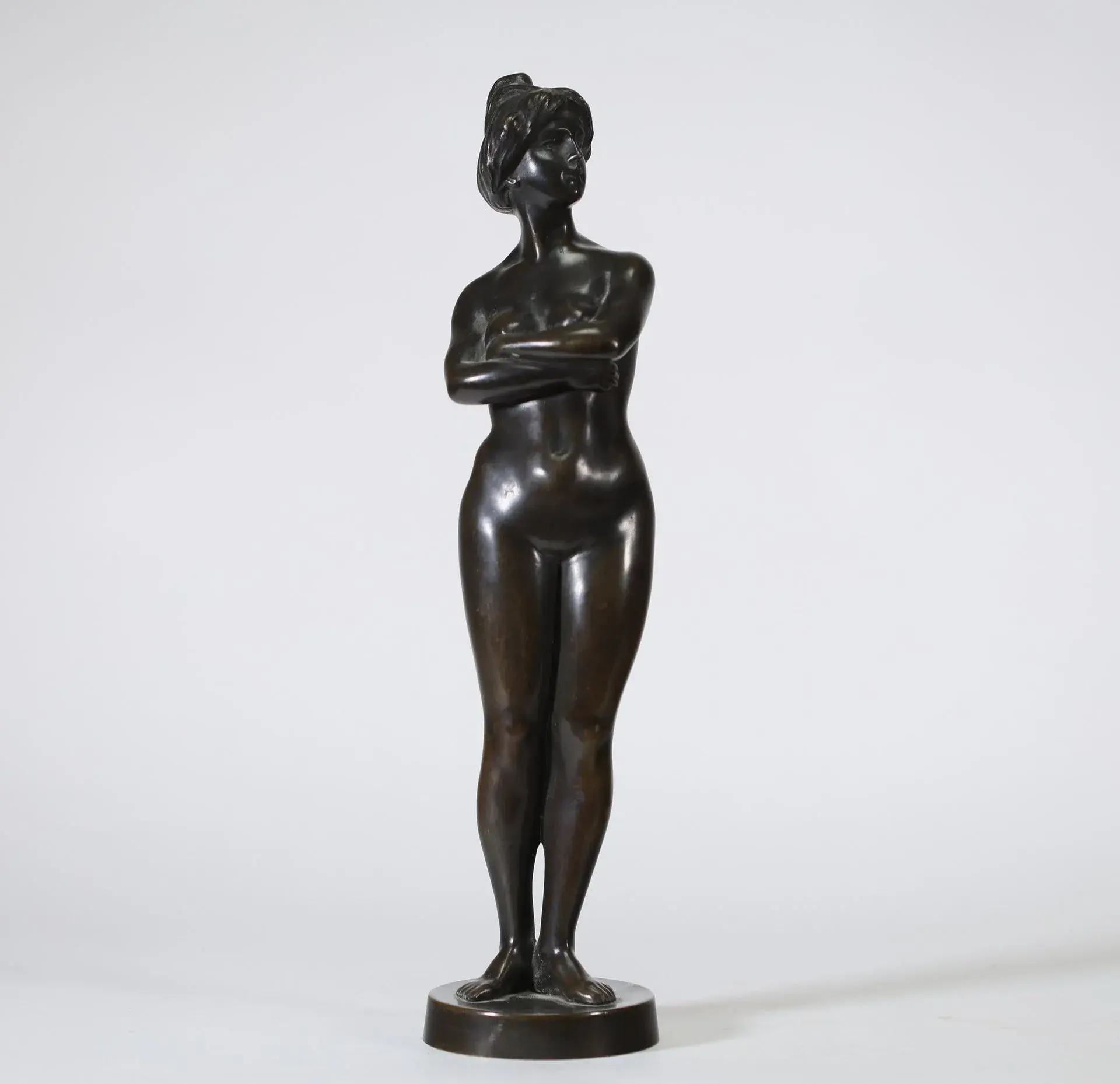 Jef Lambeaux (1852–1908) Standing Nude Woman with Arms Cross - Lot 104