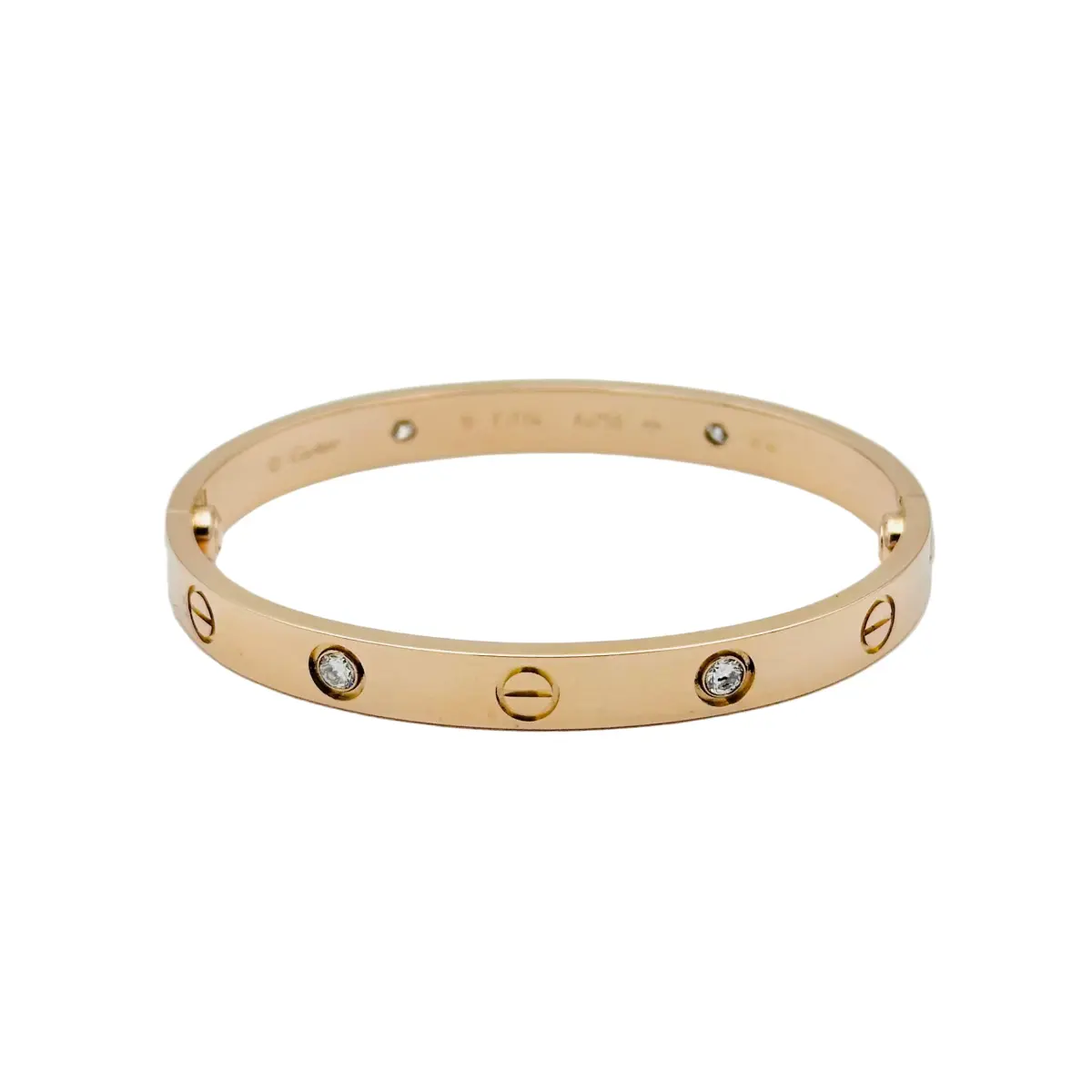 Bracelet Jonc CARTIER "Love" en or rose et diamants