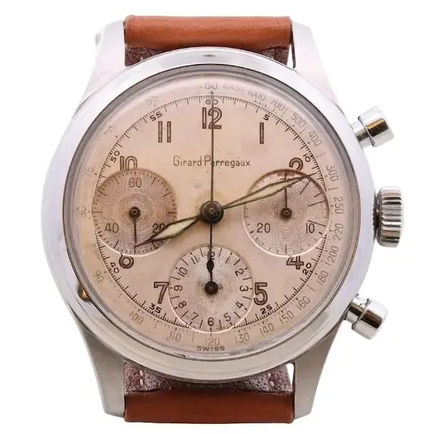 Montre GIRARD-PERREGAUX "Chronographe" en cuir