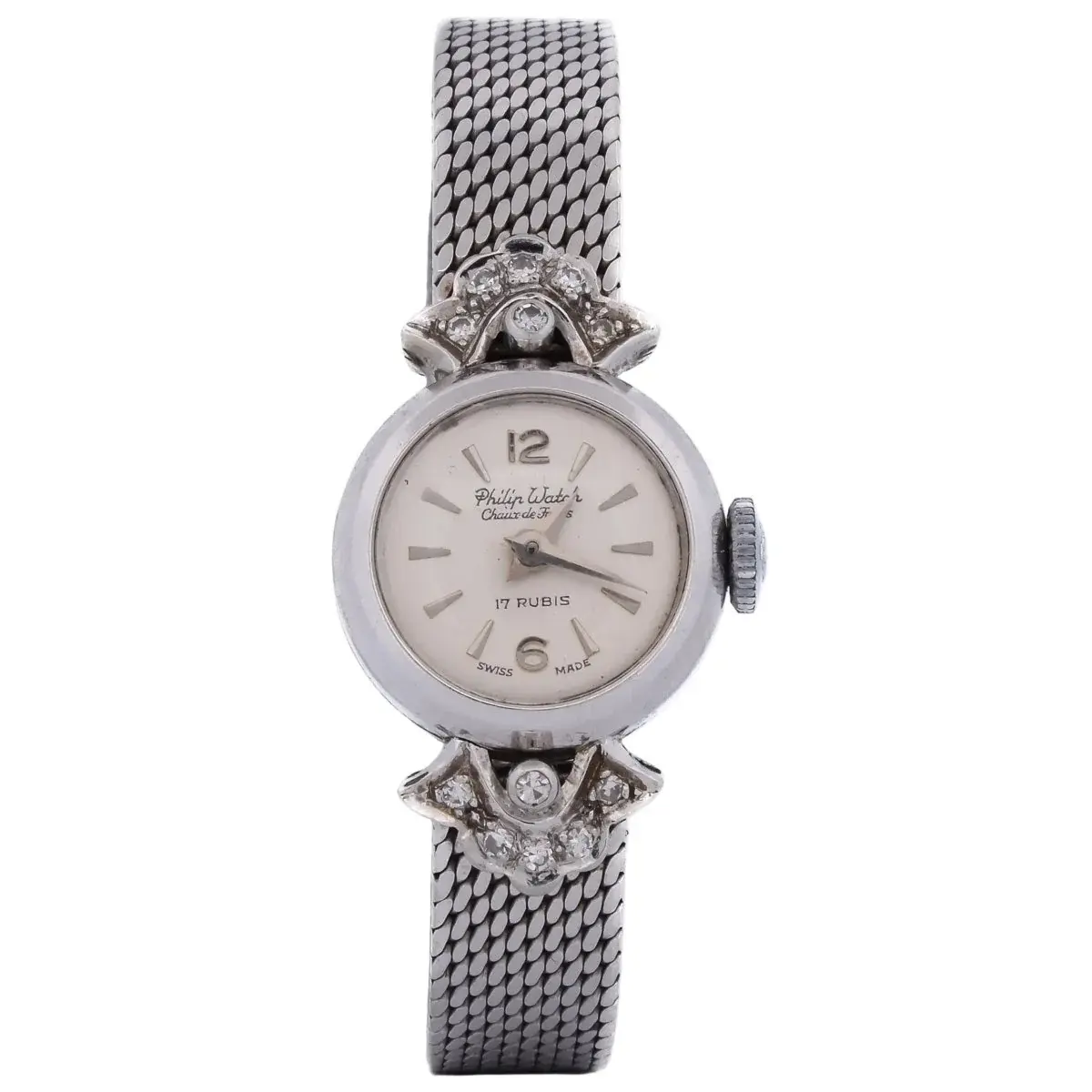 Montre PHILIP WATCH en or blanc et diamants