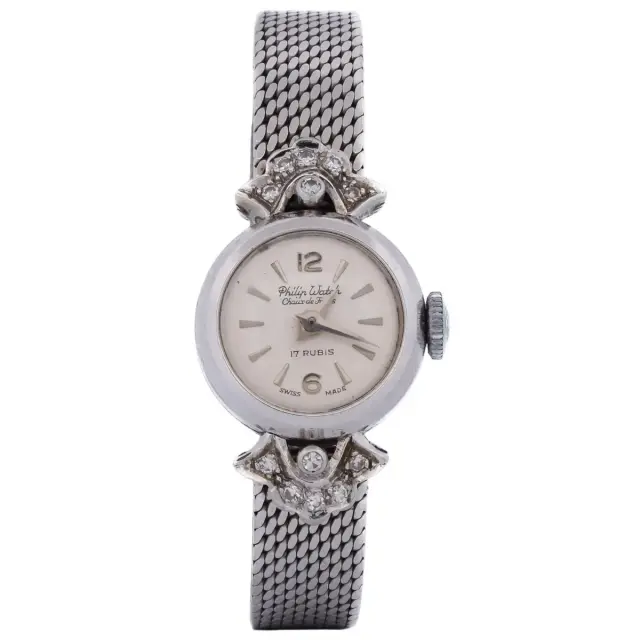 Montre PHILIP WATCH en or blanc et diamants