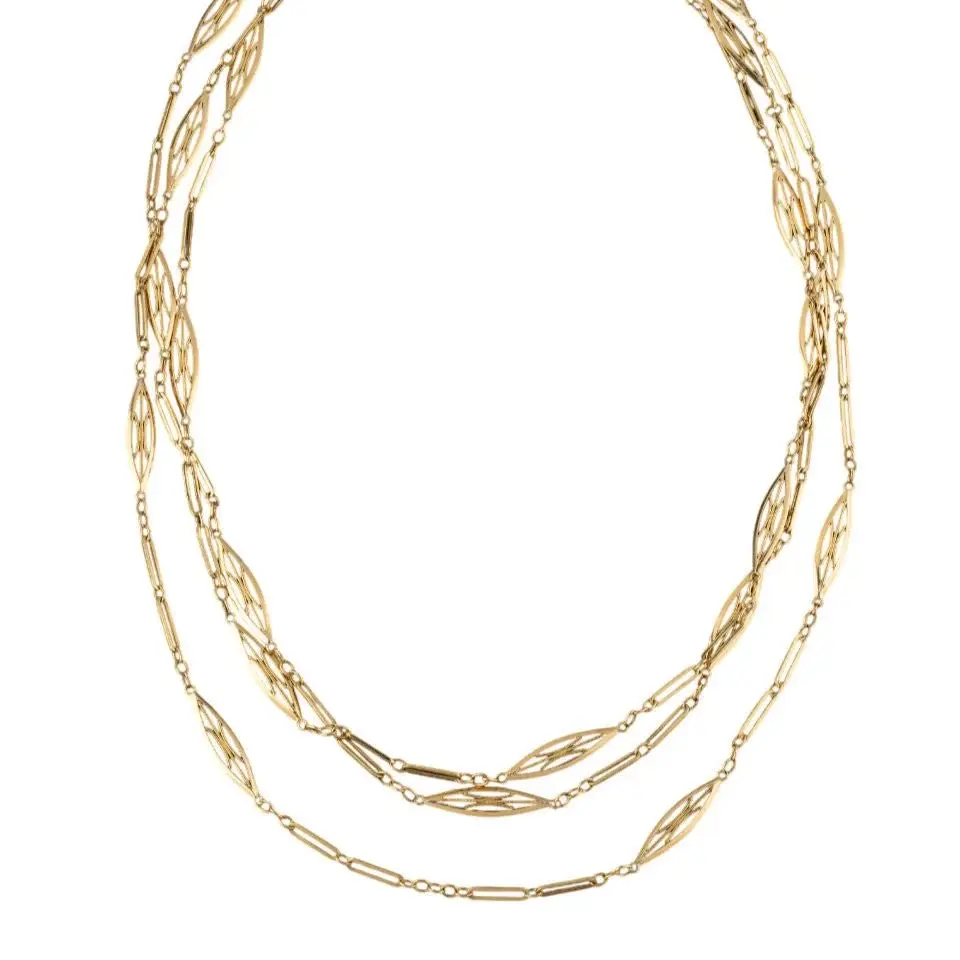 Collier Sautoir en or jaune