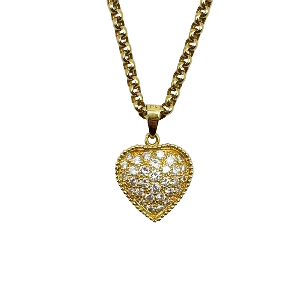 Collier Pendentif CHOPARD "Coeur" en or jaune et diamants