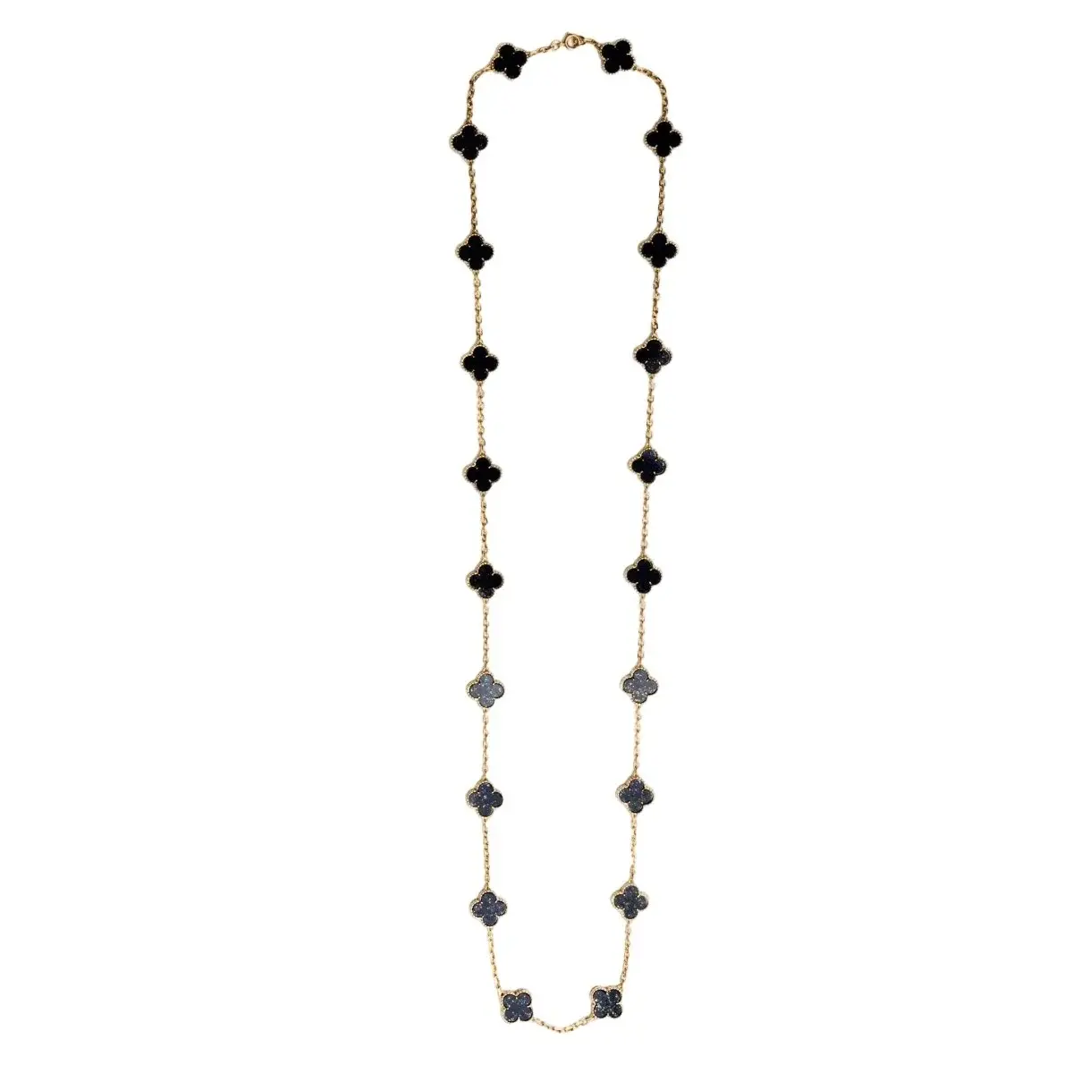 Collier VAN CLEEF & ARPELS "Vintage Alhambra" en or jaune et lapis-lazuli