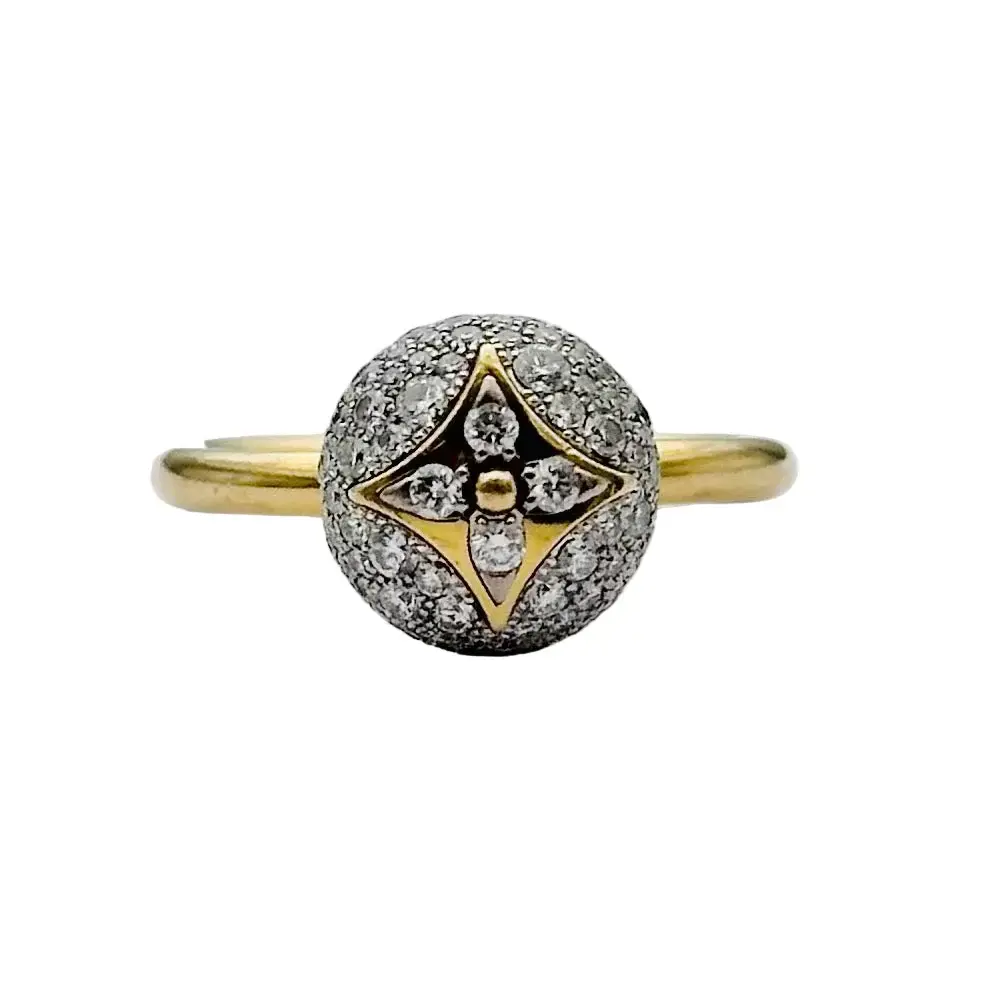 Bague LOUIS VUITTON "B Blossom" en or jaune et diamants