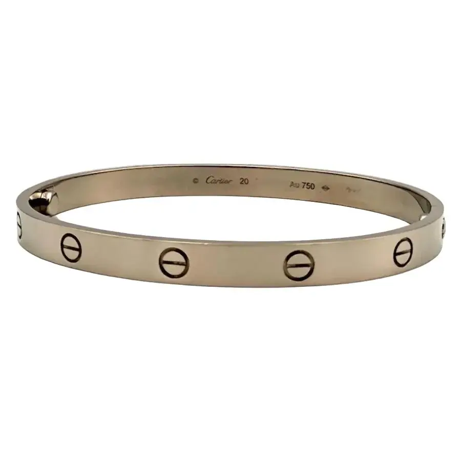 Bracelet Jonc CARTIER "Love" en or blanc