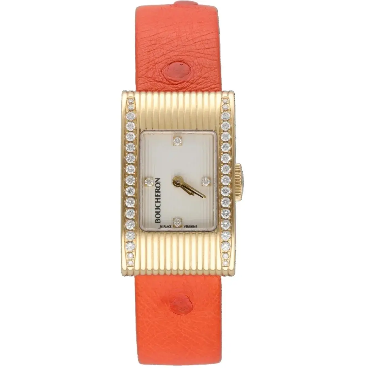Montre BOUCHERON "Reflet Dame" en or jaune et diamants