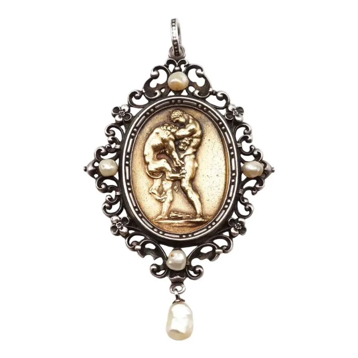 Pendentif WIÈSE "Hercule" en argent, vermeil
