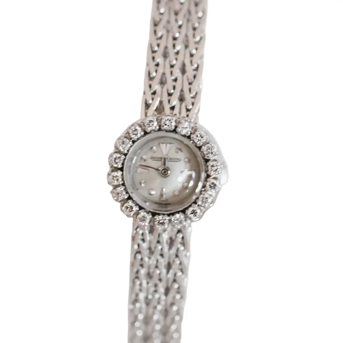 Jaeger-LeCoultre dame, entièrement or blanc 18 carats & diamants, vers 1960