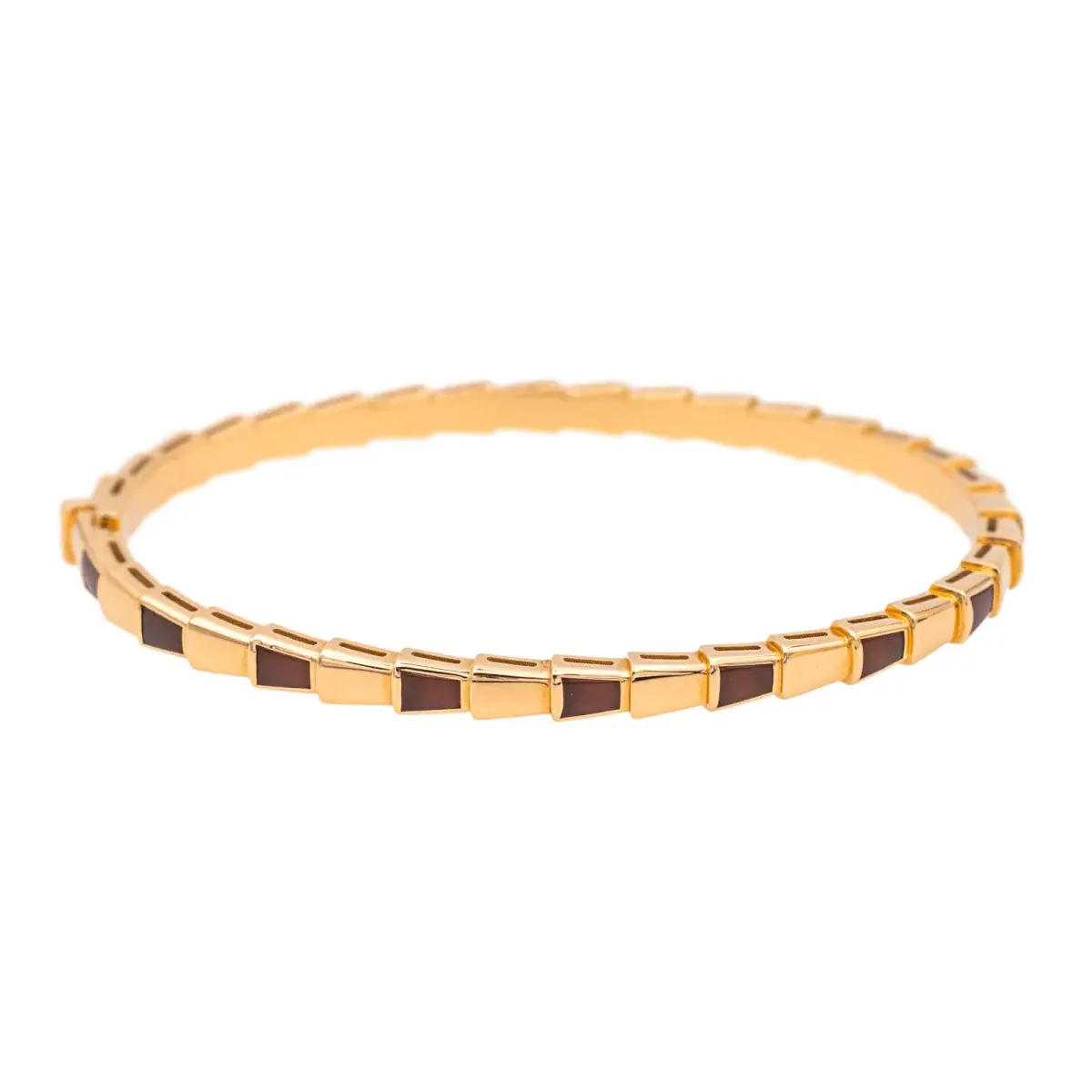 Bracelet BULGARI "Serpenti" en or rose et cormaline