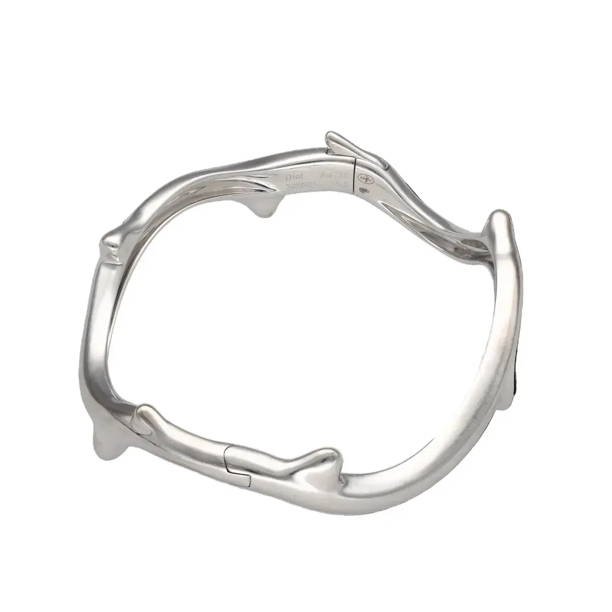 Bracelet Jonc DIOR "Bois de rose" en or blanc