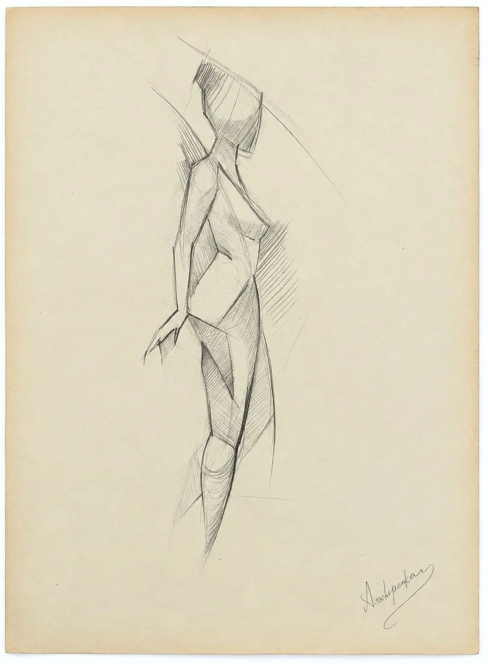 Alexander Archipenko (1887-1964) Study of a Female Figure