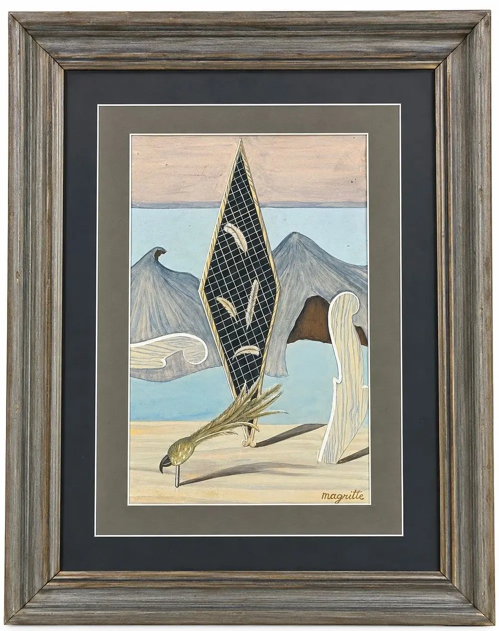Attributed to Rene Magritte (1898-1967) Surrealist Composition