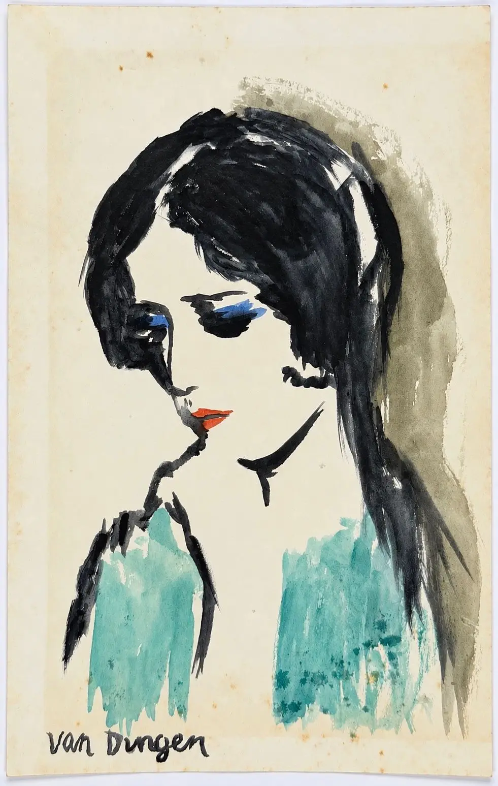 Kees van Dongen (1877-1968) Portrait of a Woman