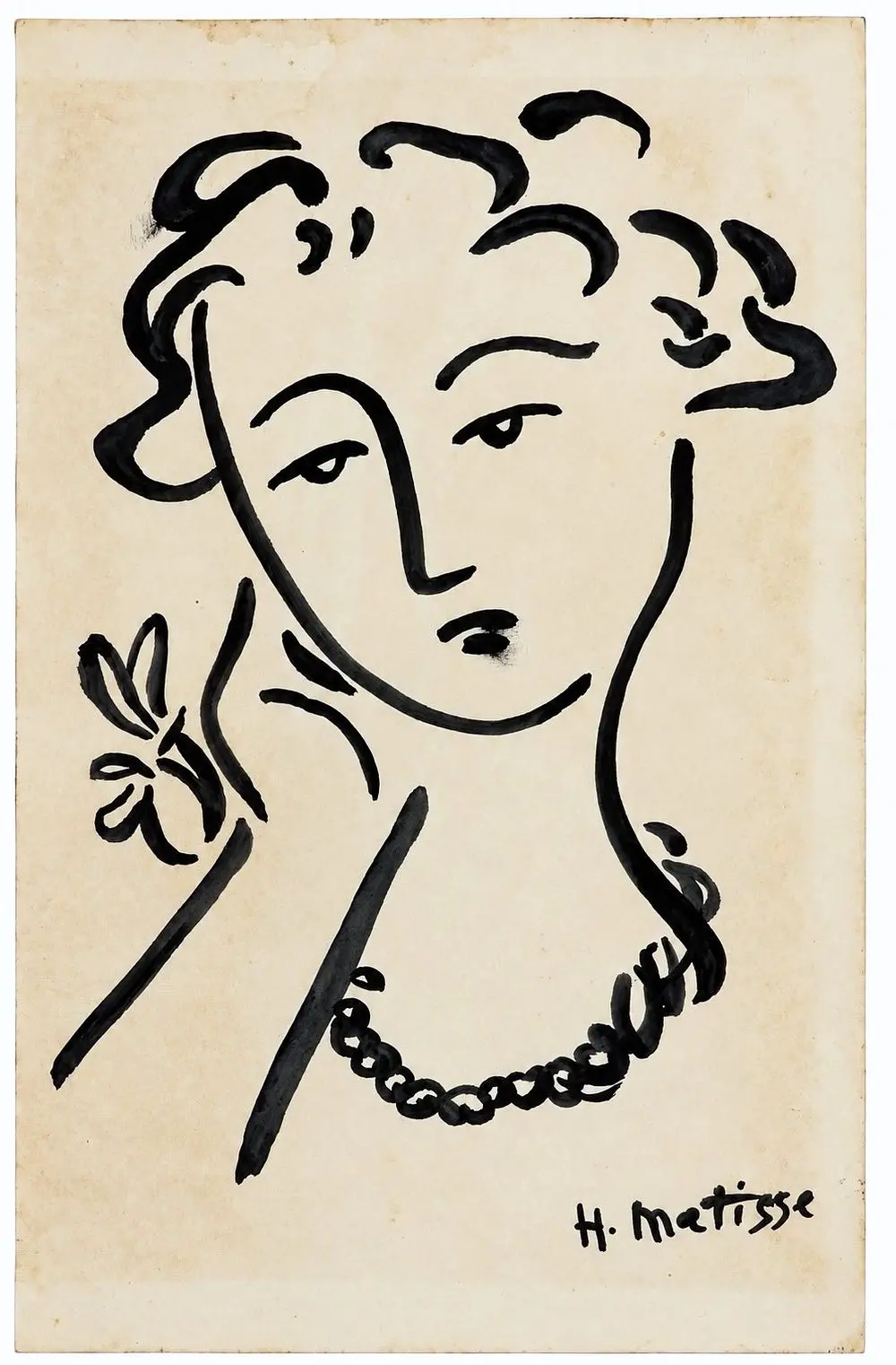 Henri Matisse (1869-1954) Portrait of a Woman