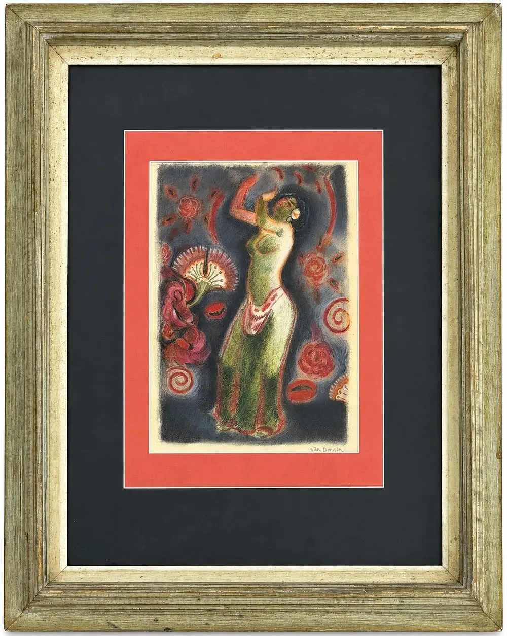 Kees van Dongen (1877-1968) Dancing Woman with Flowers