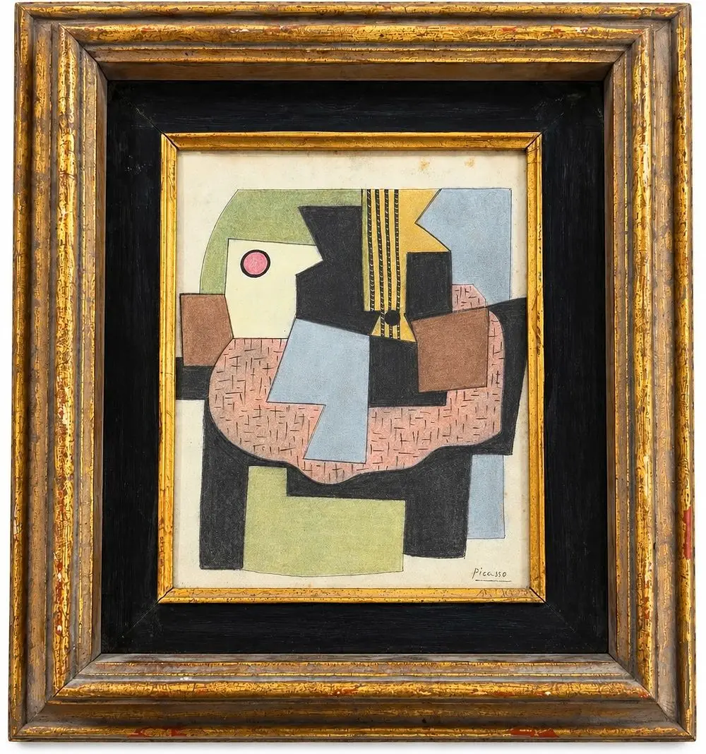 Attributed to Pablo Picasso (1881-1973) Cubist Composition