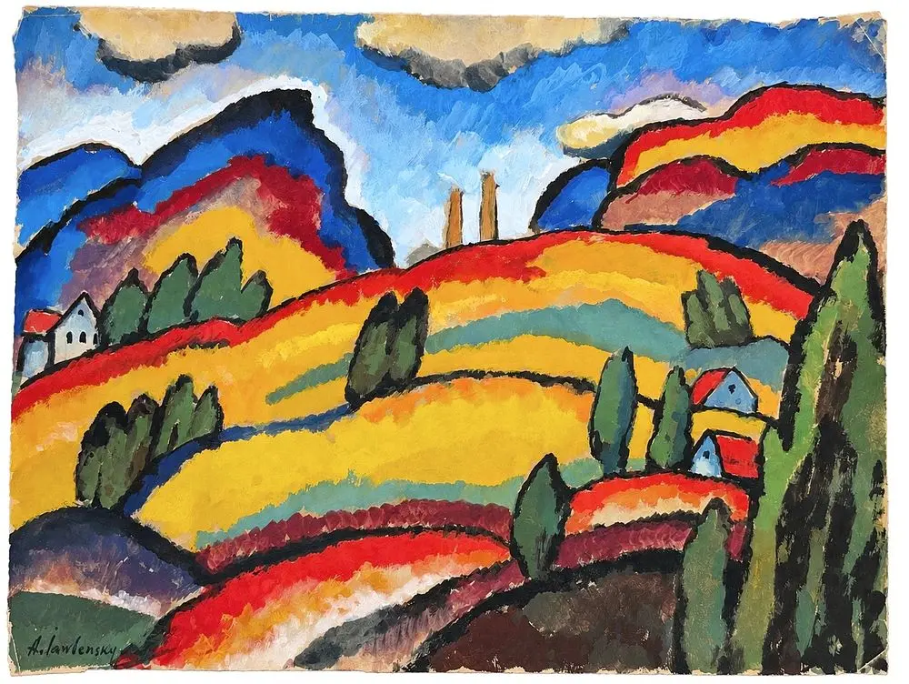 Alexej von Jawlensky (1864-1941) Landscape with Houses