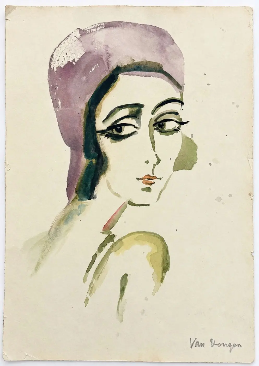 Kees van Dongen (1877-1968) Portrait of a Woman