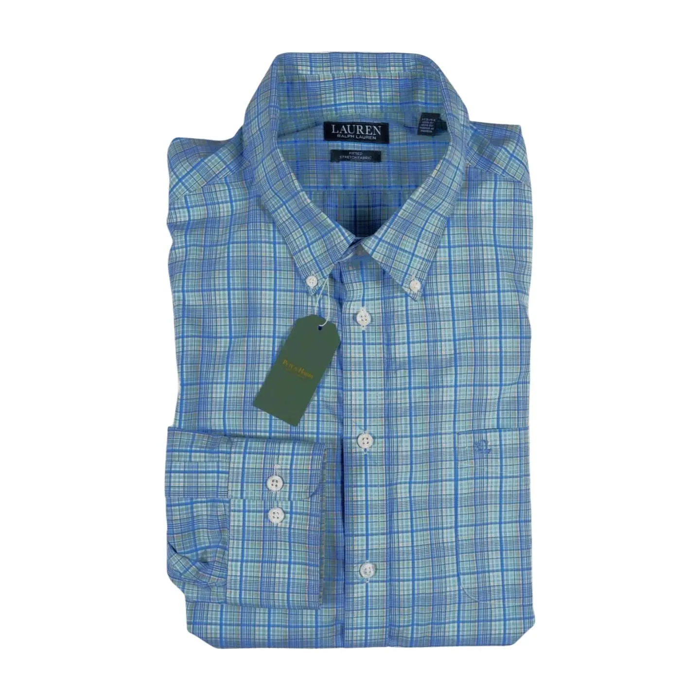 Ralph Lauren Green/Multicolored Buttondown Shirt