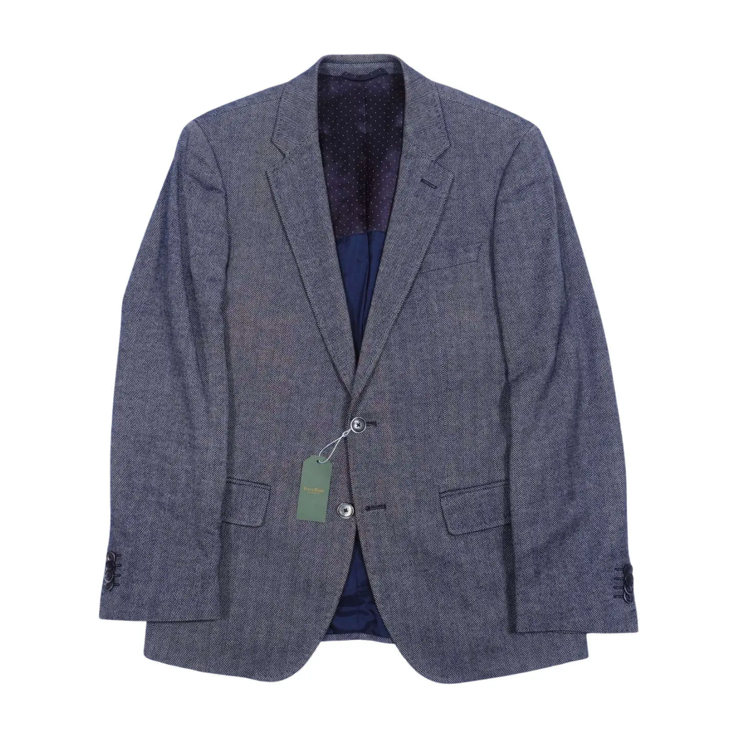 Hugo Boss Grey Herringbone Tweed Sport Coat