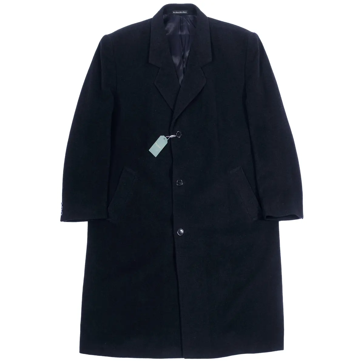 Oscar De La Renta Grey Wool/Cashmere Coat Sz 52