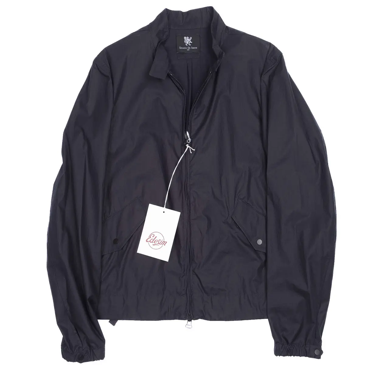 Neapolitan Tailored Blue Harrington Jacket Sz 46