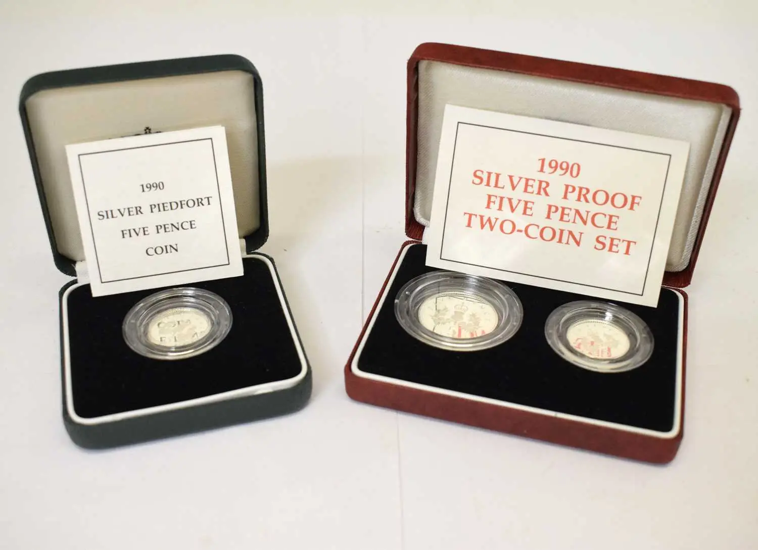Two Elizabeth II GB silver Proof coin sets