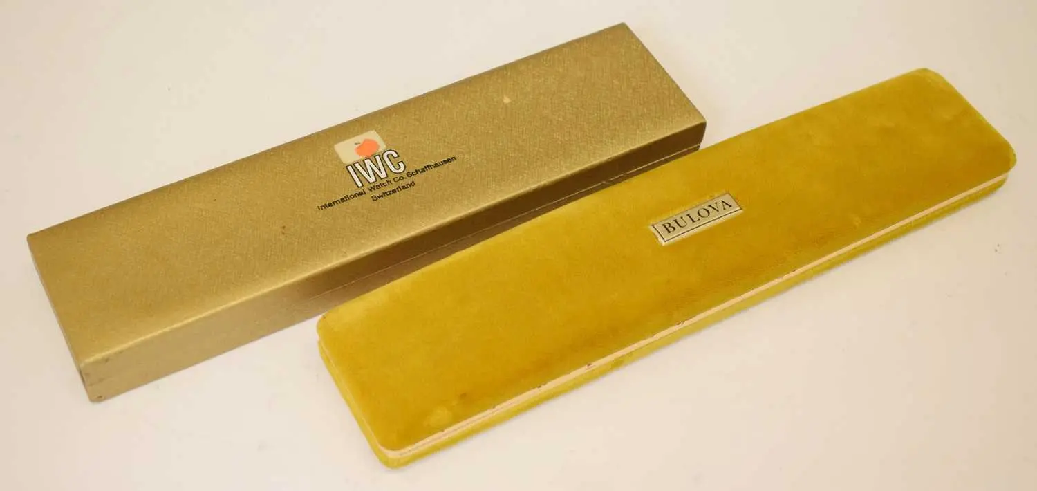Two vintage watch boxes