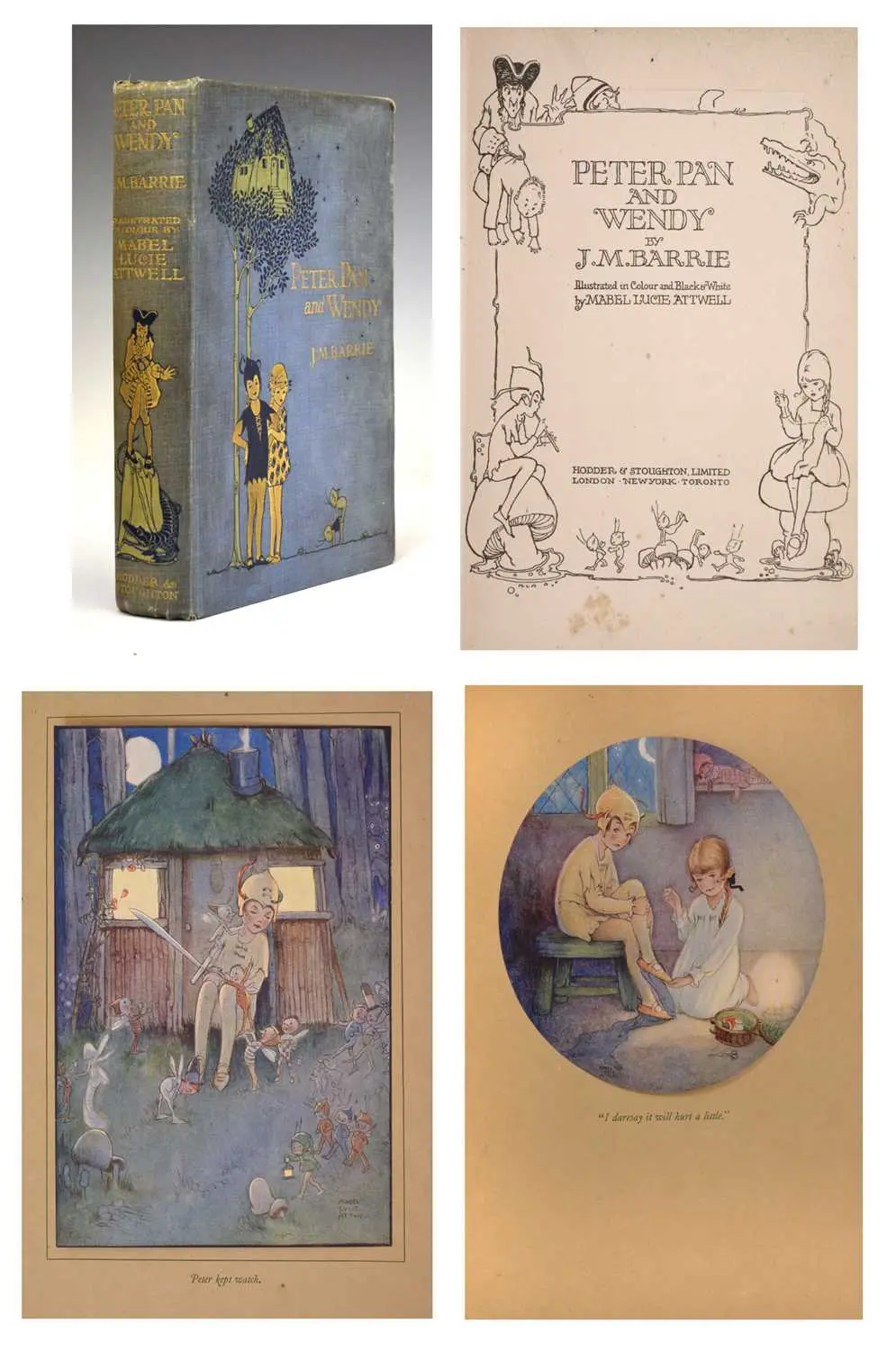 J.M. Barrie, 'Peter Pan and Wendy', first edition thus, 1921