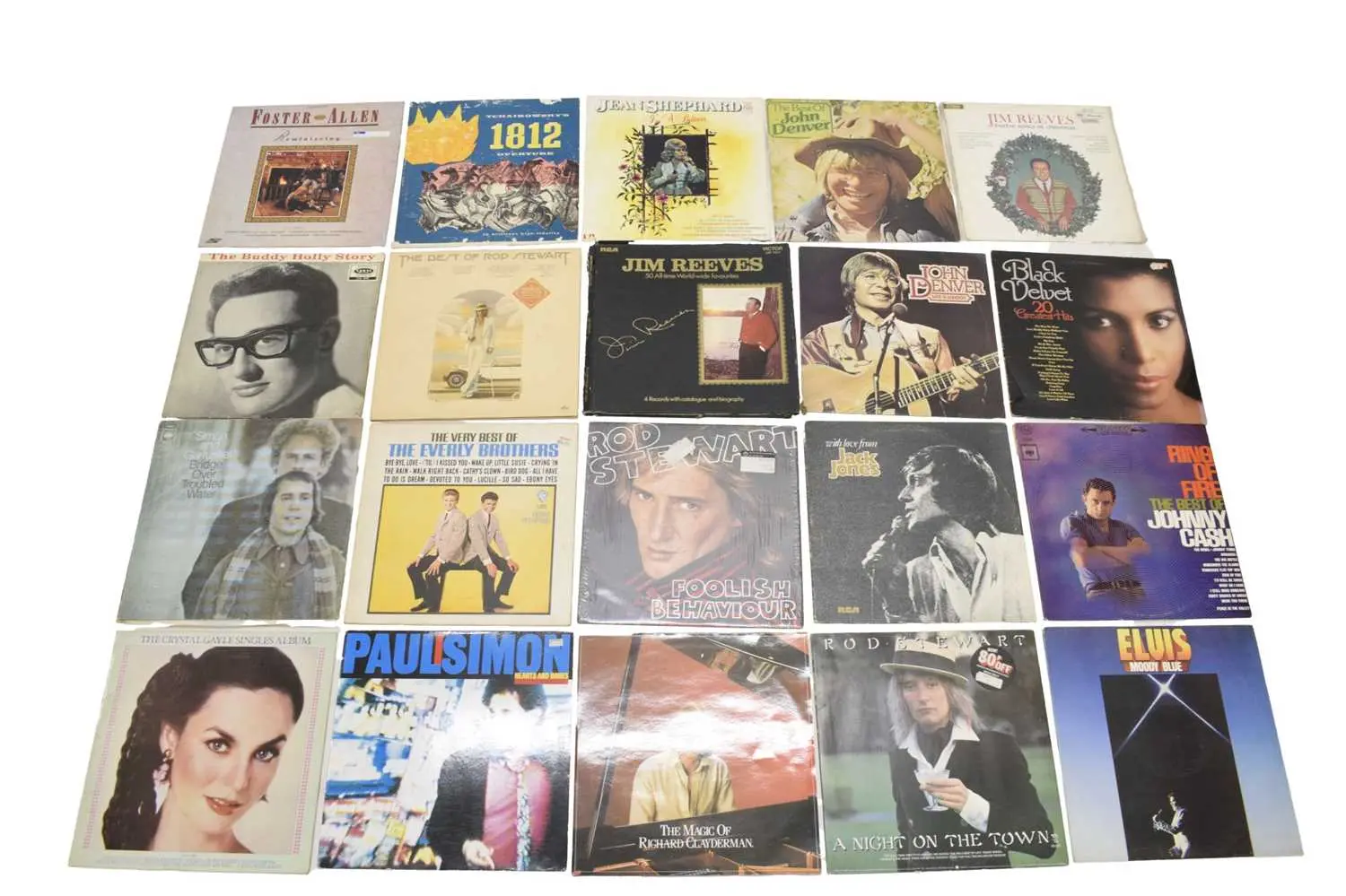 Collection of vinyl records