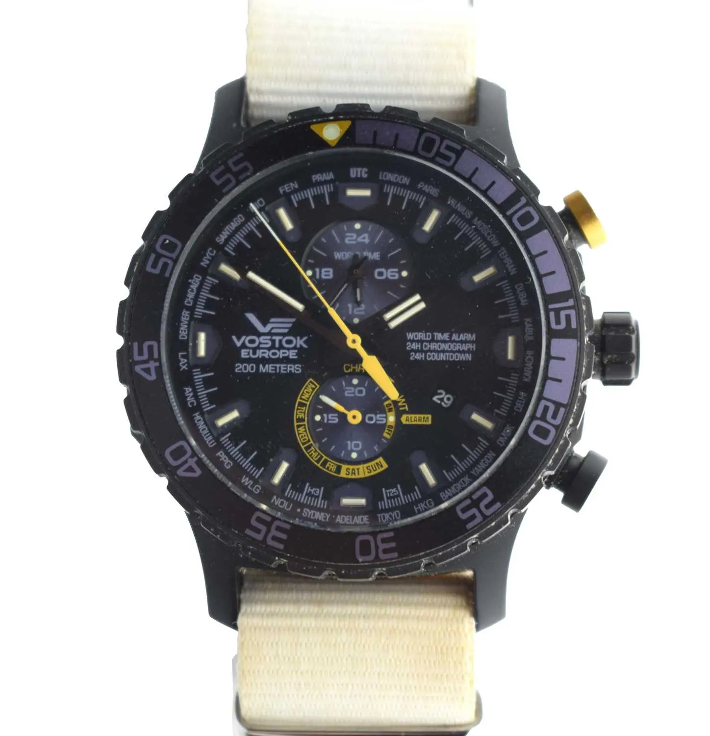 Vostok - World Time Alarm Chronograph wristwatch