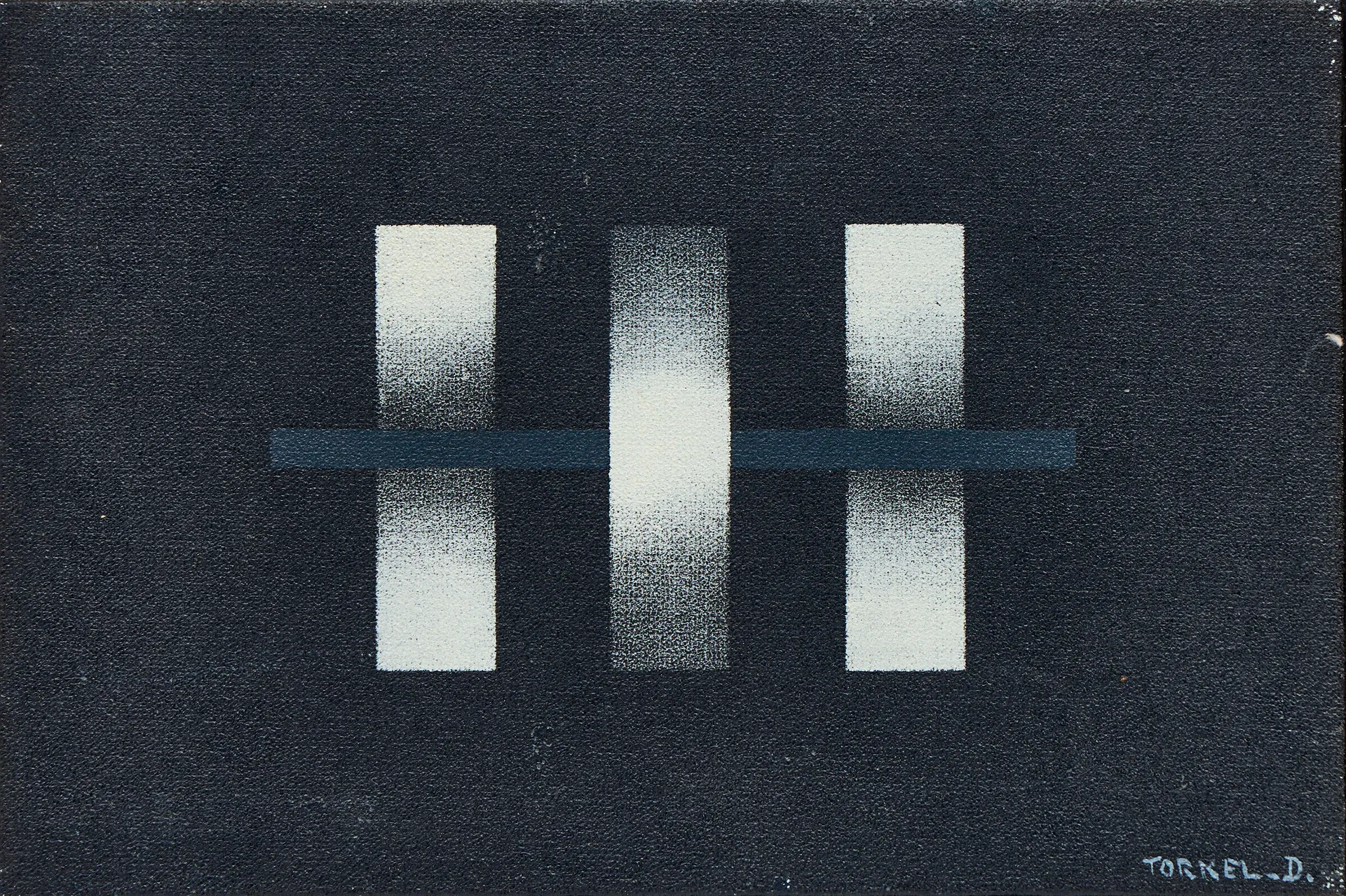 TORKEL DAHLSTEDT (född 1942): Konkret komposition, signerad Torkel