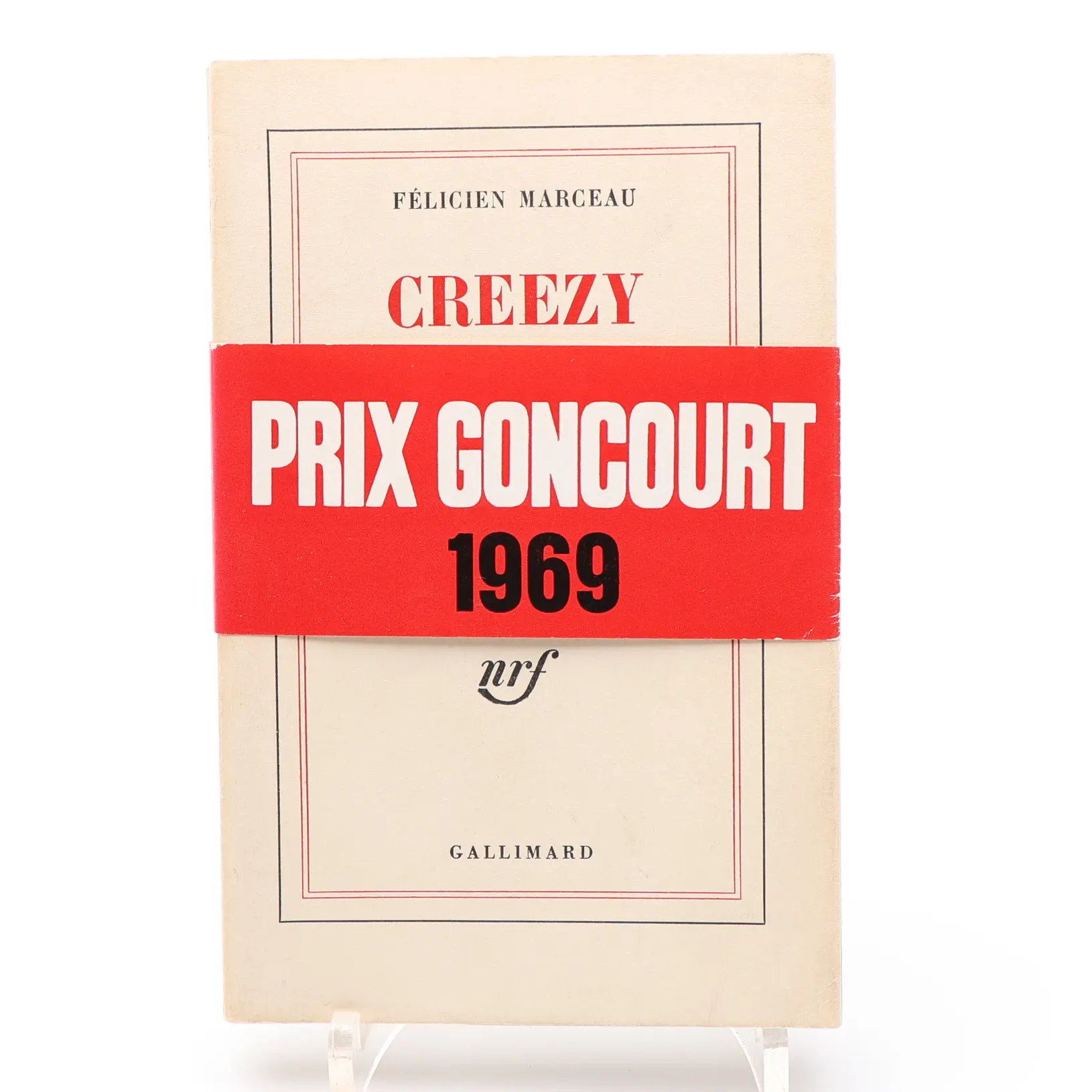 DEN BELGISK-FRANSKE FÖRFATTAREN FELICIEN MARCEAU'S CREESZY SOM VANN