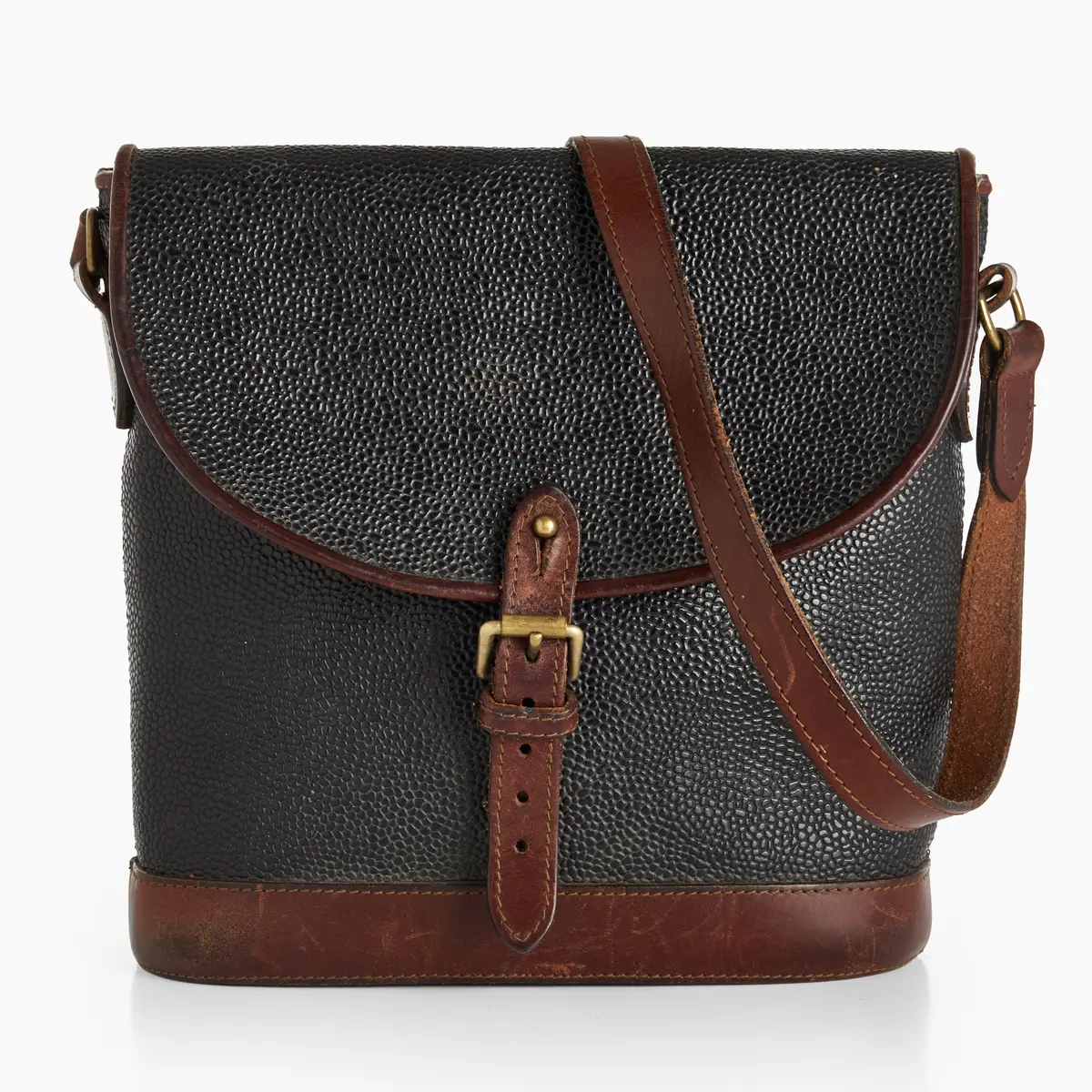 MULBERRY. Väska, "Binocular bag", Scotch grain, England. plakettmärkt