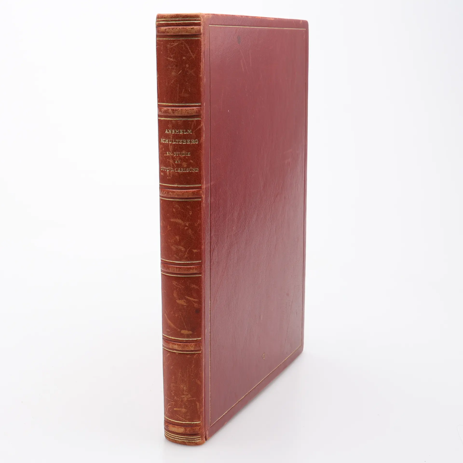 BIBLIOFILI. OTTO G. CARLSUNDS MONOGRAFI ÖVER ANSELM SCHULTZBERG I