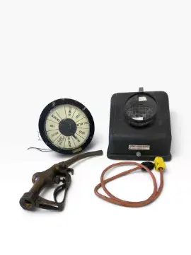 A mixed lot to include a vintage ship's engine order telegraph or