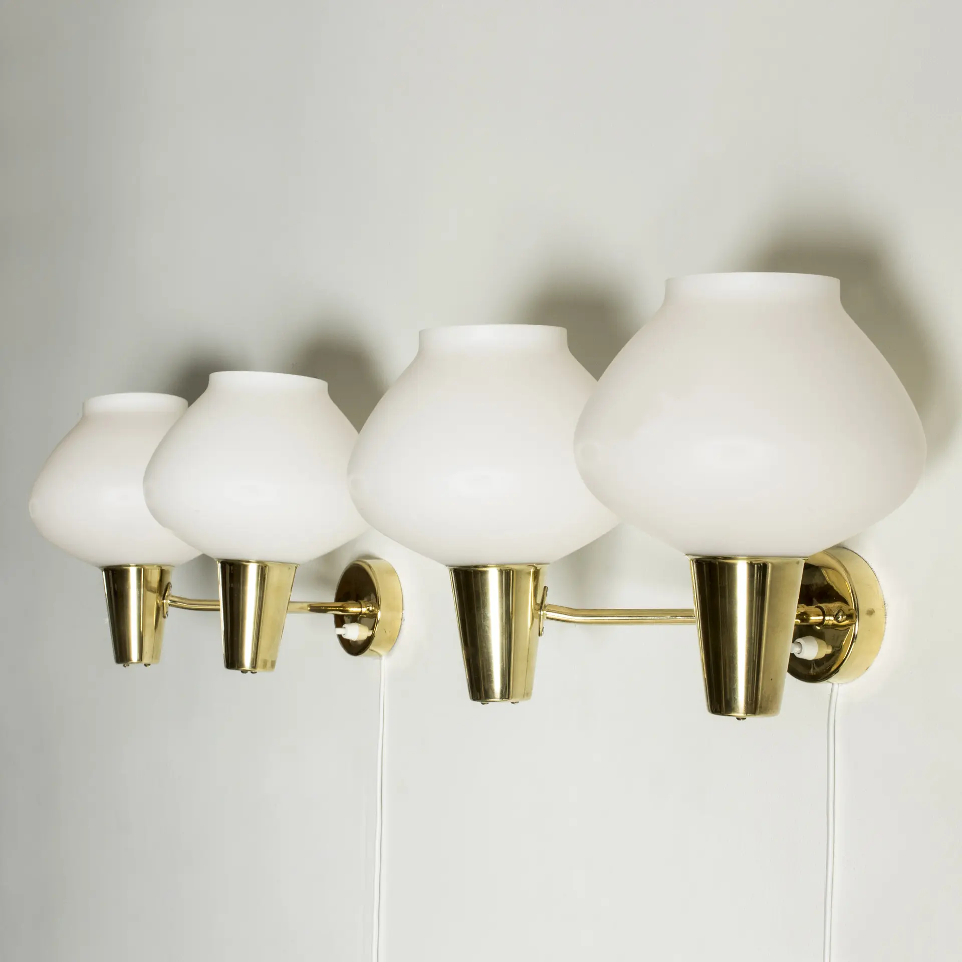 Pair of Swedish midcentury wall lamps