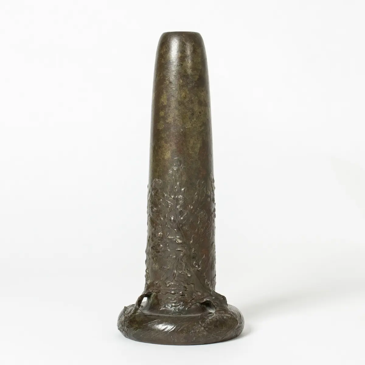Art Noveau bronze vase by Hugo Elmqvist