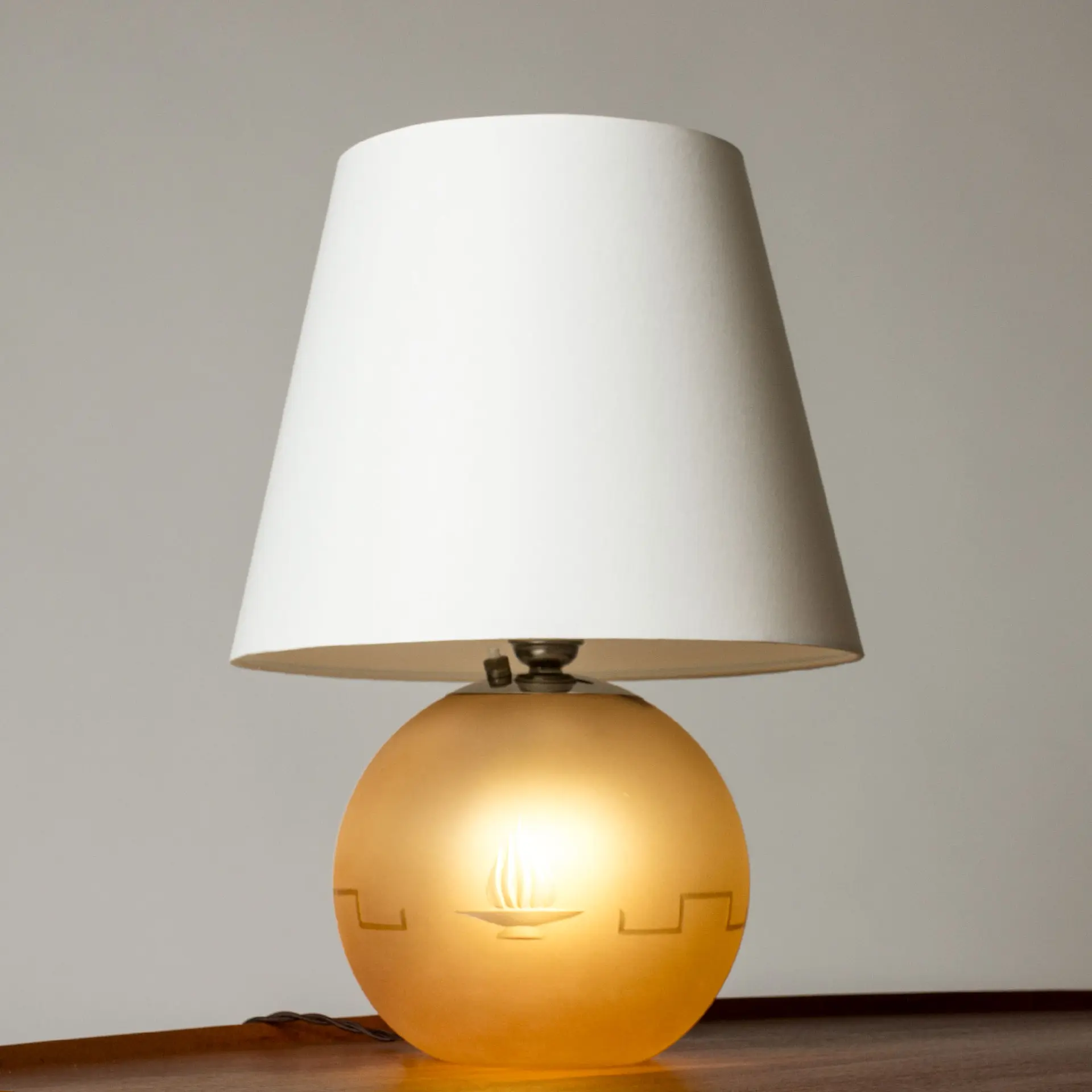Swedish Grace Glass Table Lamp