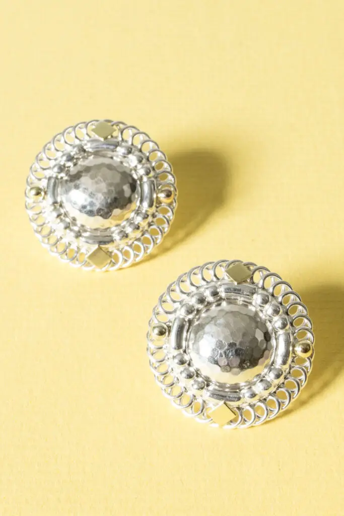 Silver earrings #85 by Georg Jensen