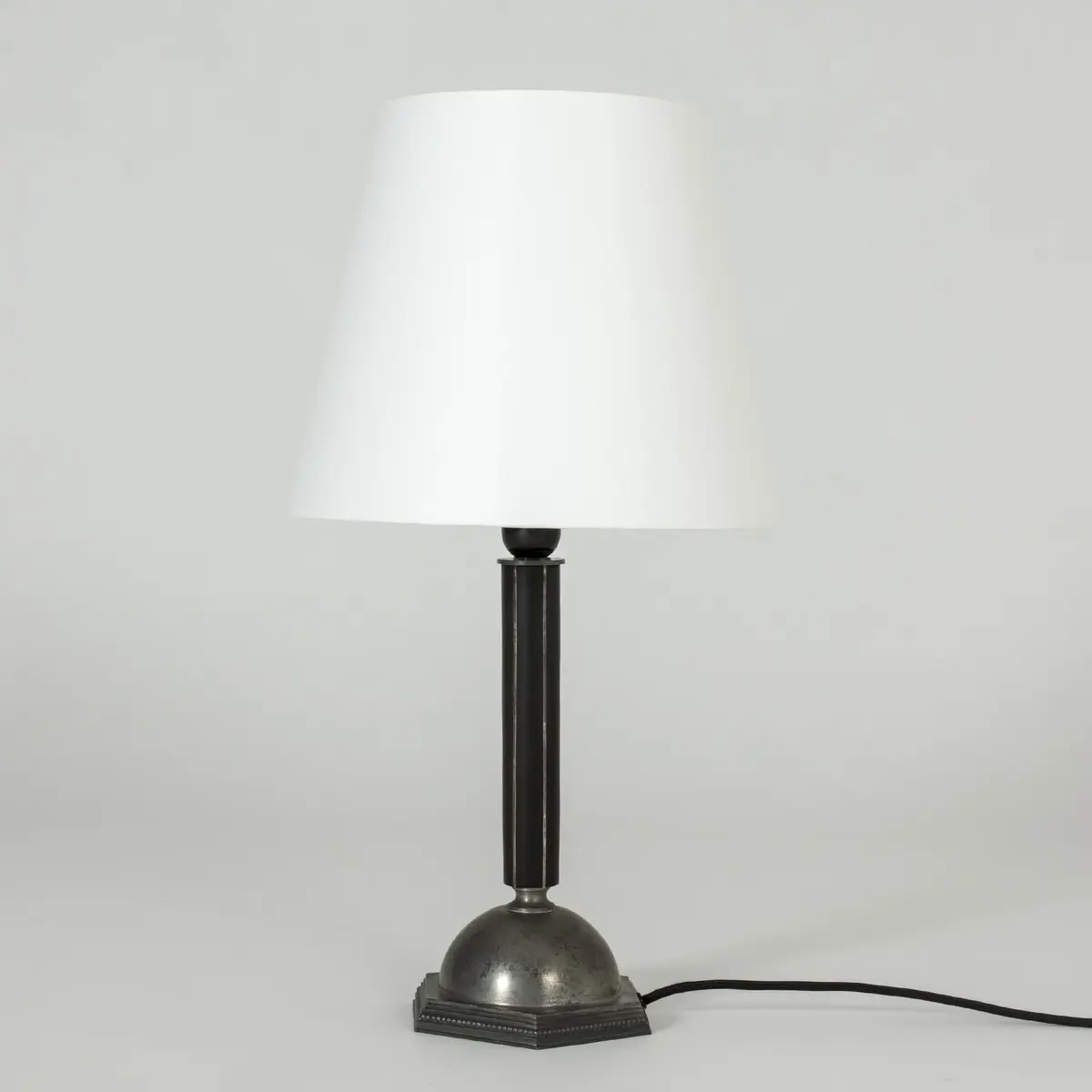 Pewter table lamp from C. G. Hallberg