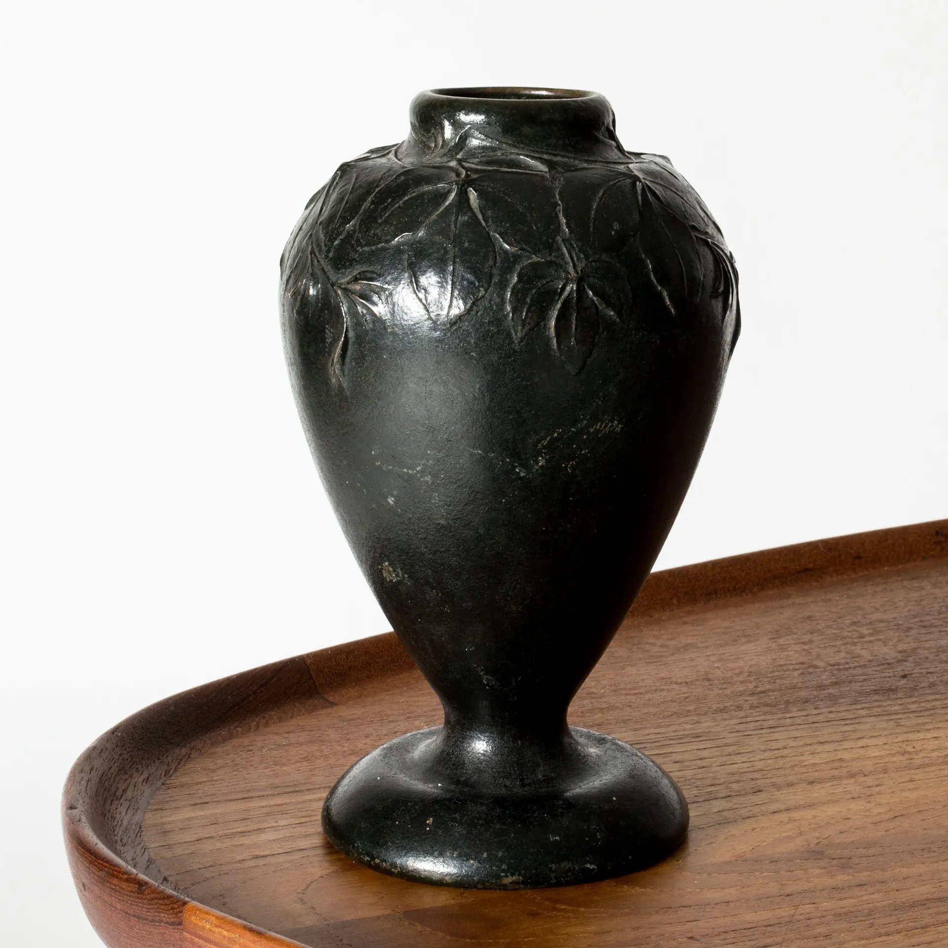 Art Noveau bronze vase by Hugo Elmqvist