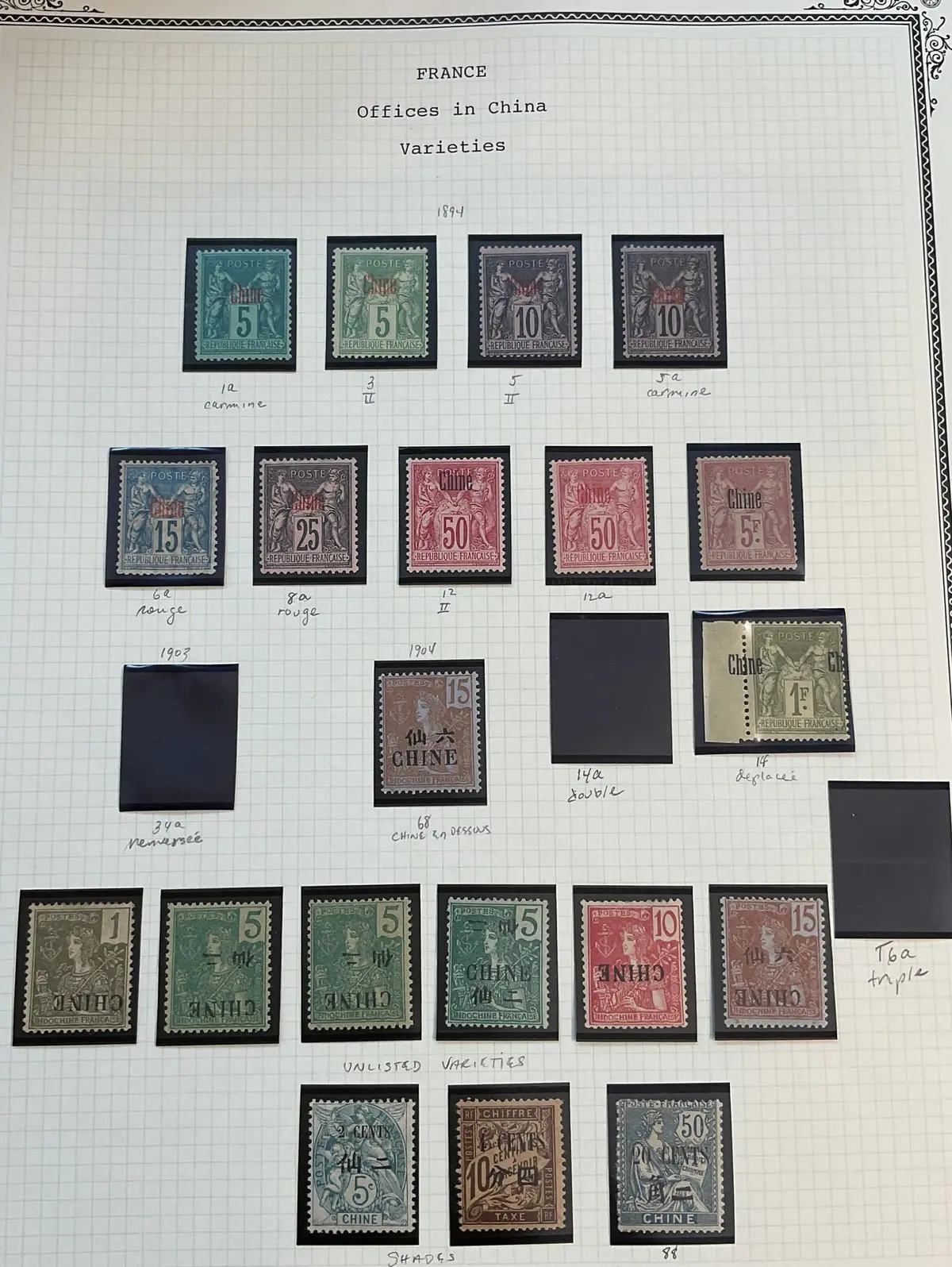 French Colonies - China: Collection of Chinese stamps featur - Lot 12