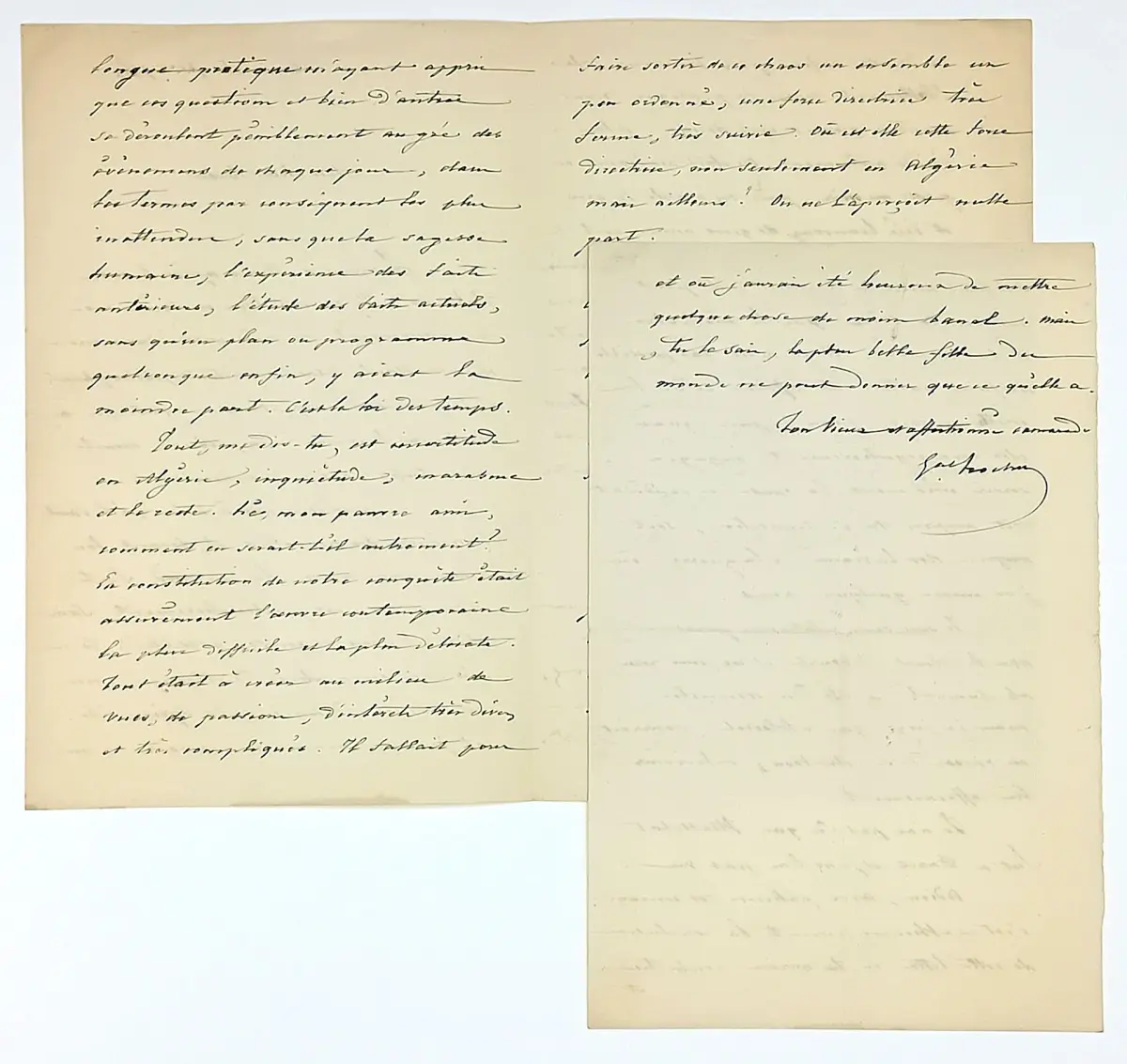 General TROCHU Louis-Jules, Governor of Paris on August 11, - Lot 586