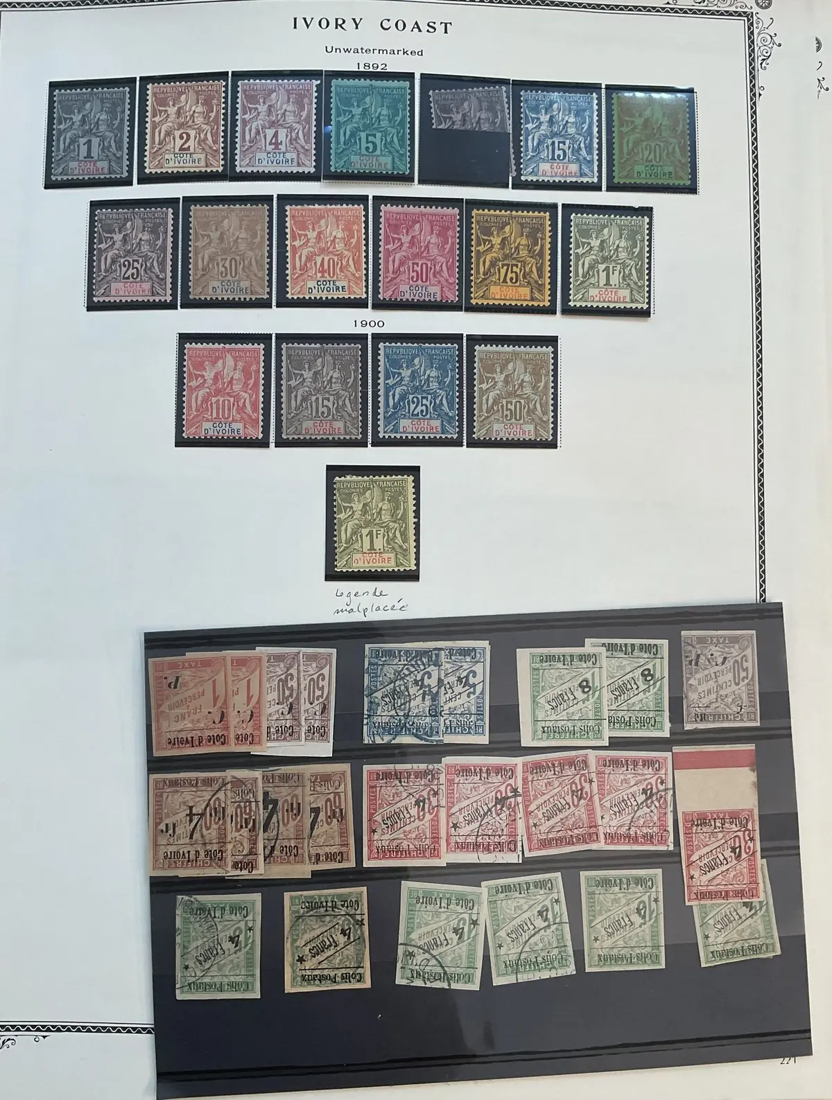 French Colonies - Ivory Coast: Collection of Ivory Coast sta - Lot 14