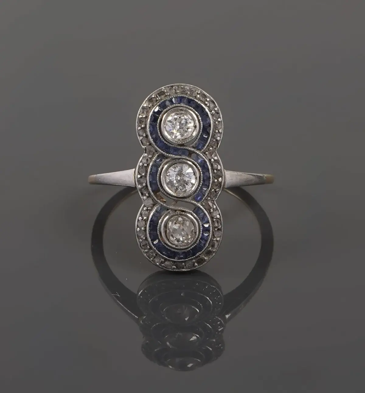 Ring in 18k yellow and white gold (750 parts per thousand) a - Lot 138