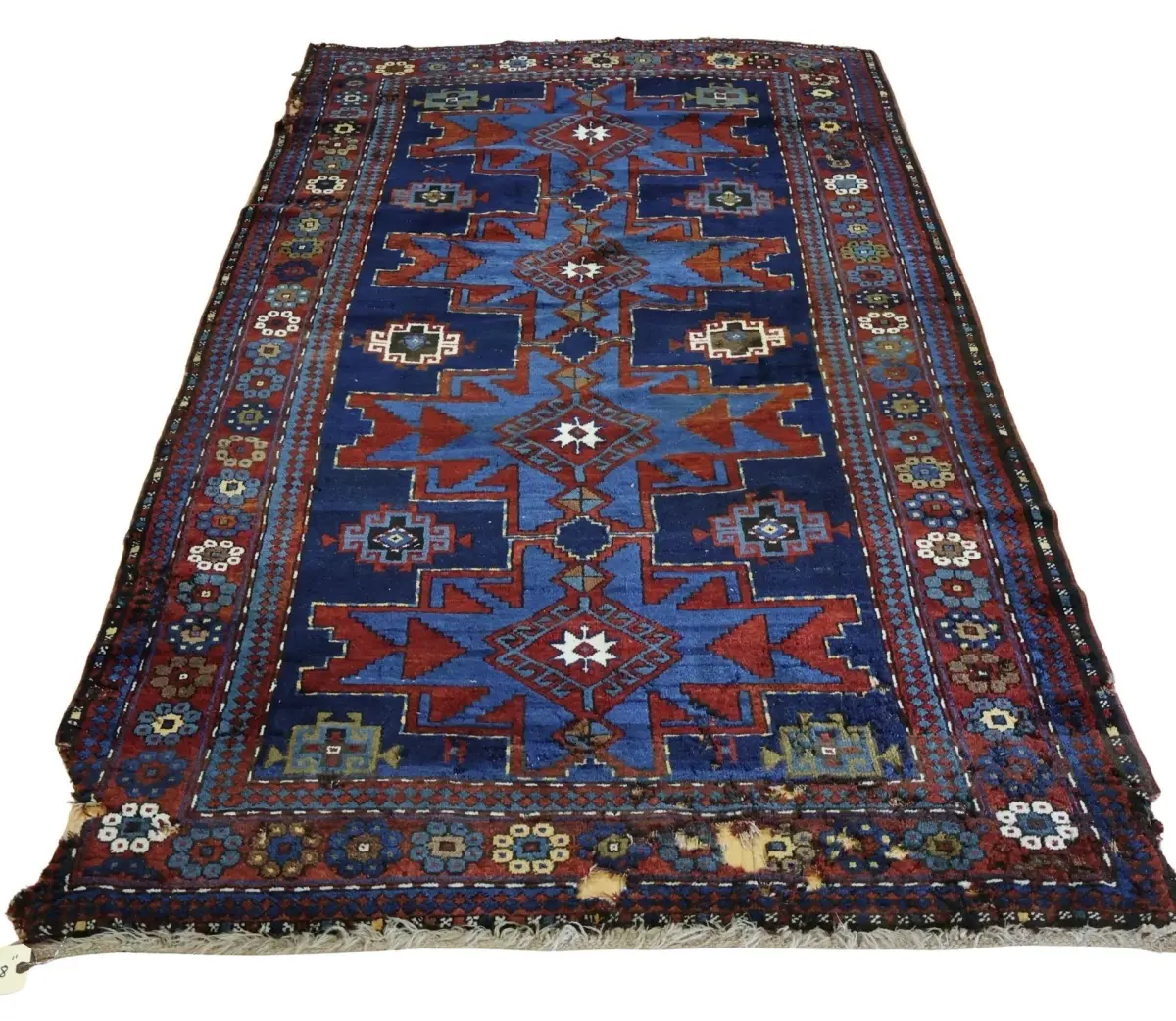 Vintage & Finely Hand Knotted Kazak Style Carpet