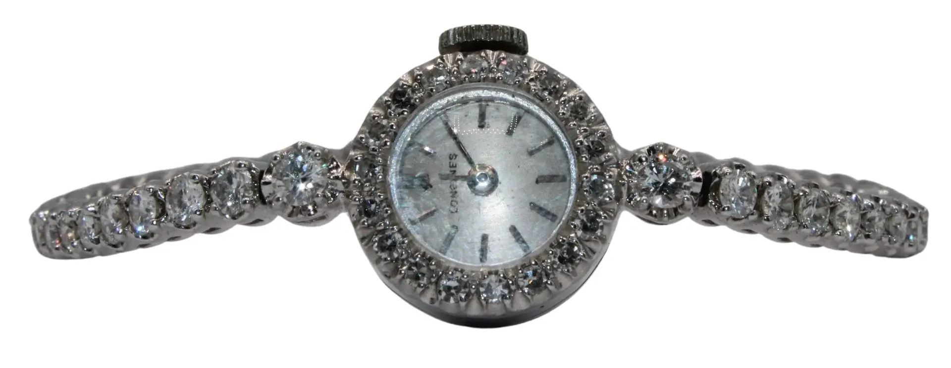 JEWELRY. 14kt Gold and Diamond Cocktail Watch.